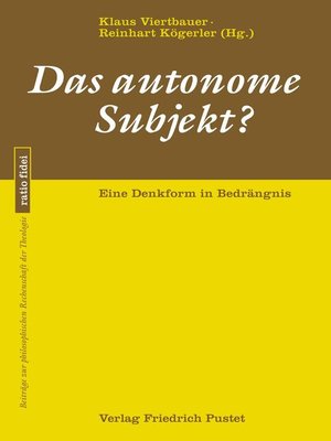 cover image of Das autonome Subjekt?
